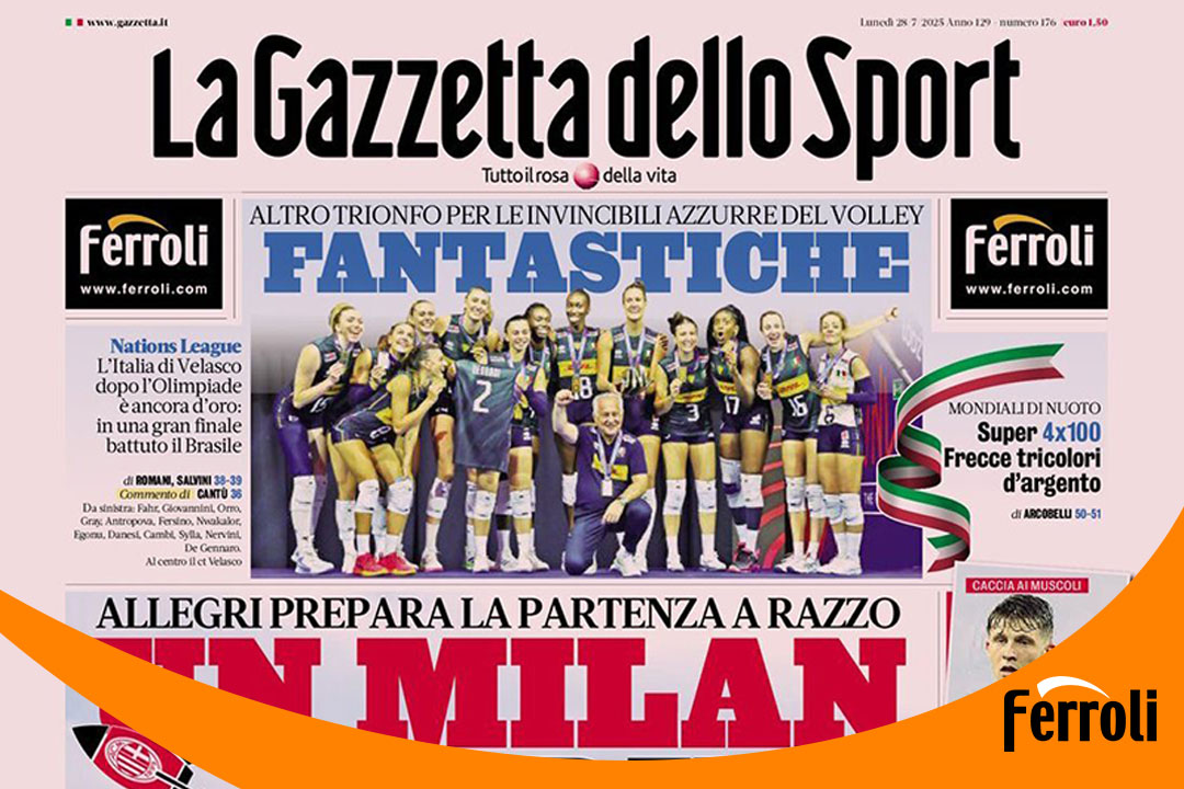 法羅力強勢登陸《米蘭體育報》頭版！